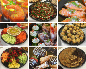 catering services offered in Johns Creek, Alpharetta, Suwanee, Duluth, Lawrenceville, Cumming, Roswell, Dunwoody, Atlanta, and surrounding areas.
